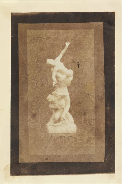 Statuette van De Verkrachting van de Sabijnse vrouwen (Brewsters kopie van een Talbot-afdruk) door William Henry Fox Talbot